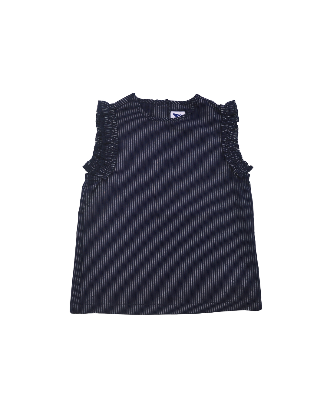 Blusa azul marina con plateado