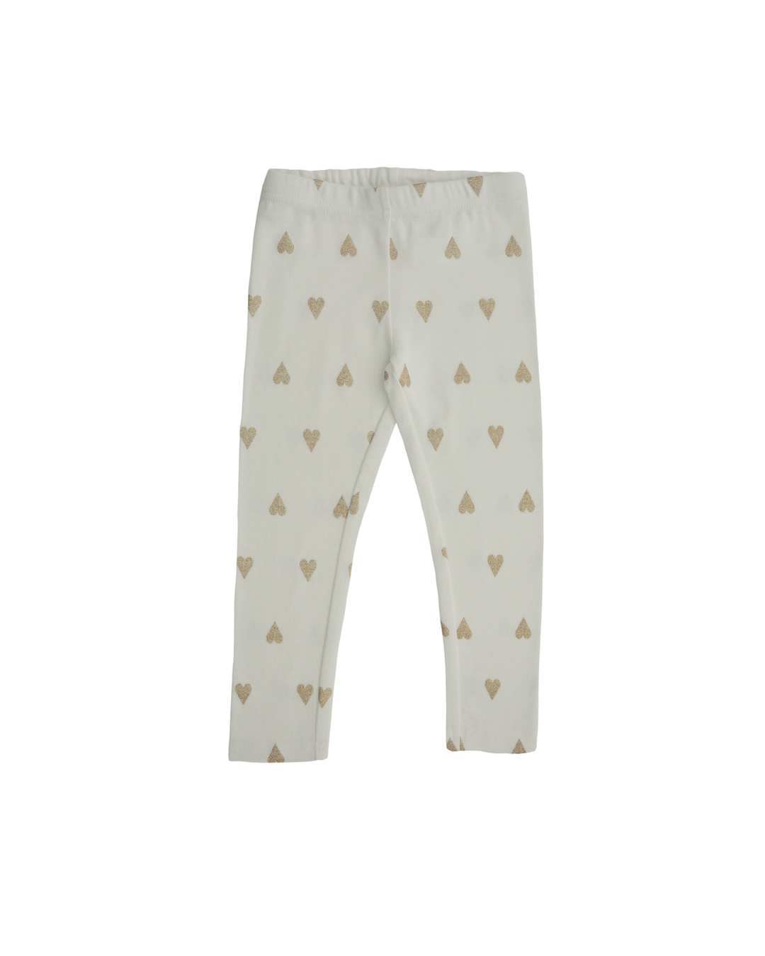 Legging con corazones dorados