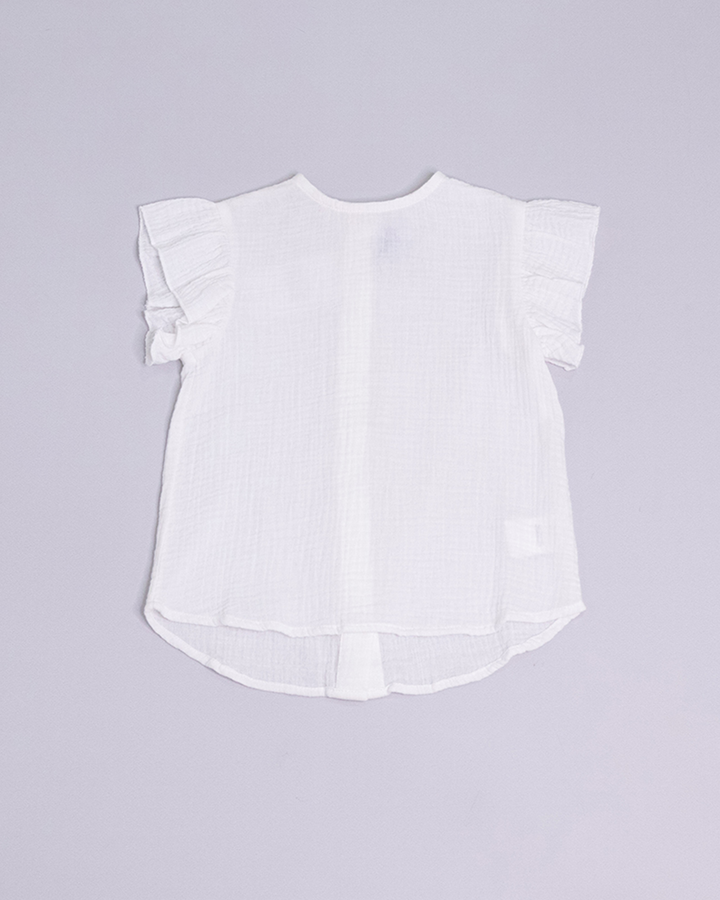 Blusa blanca sin mangas