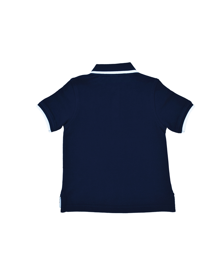 Polo azul marina con bordado