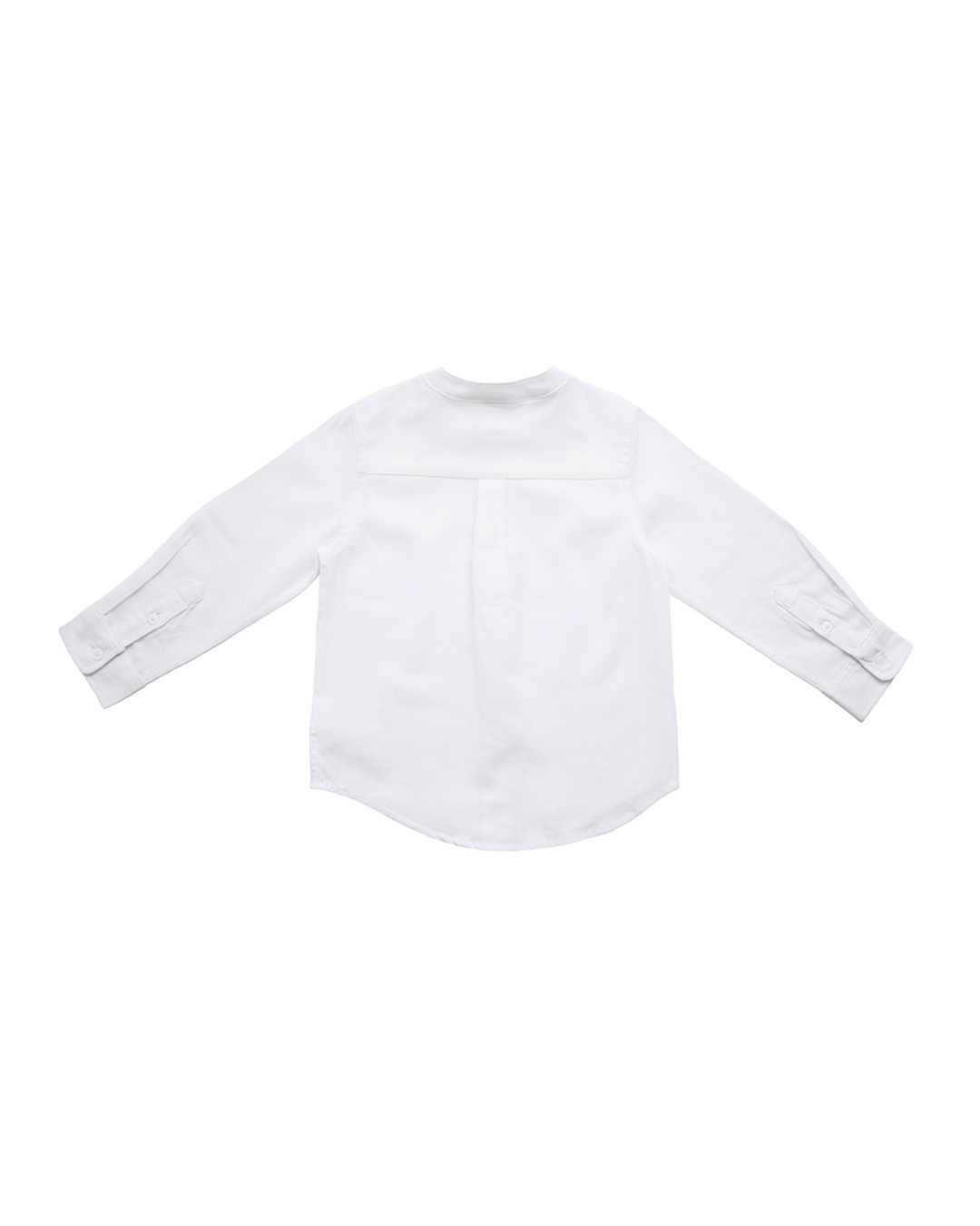 Camisa blanca cuello mao