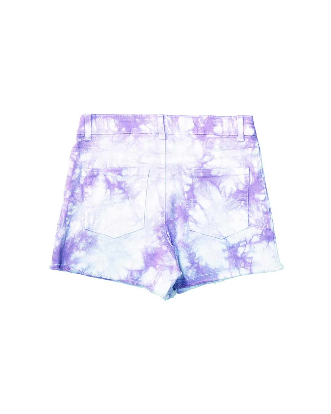 Short tie dye morado